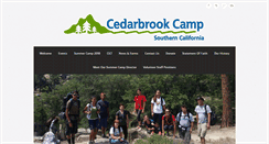 Desktop Screenshot of cedarbrookcampca.org