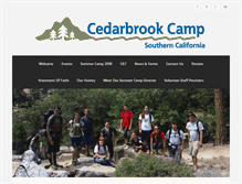 Tablet Screenshot of cedarbrookcampca.org